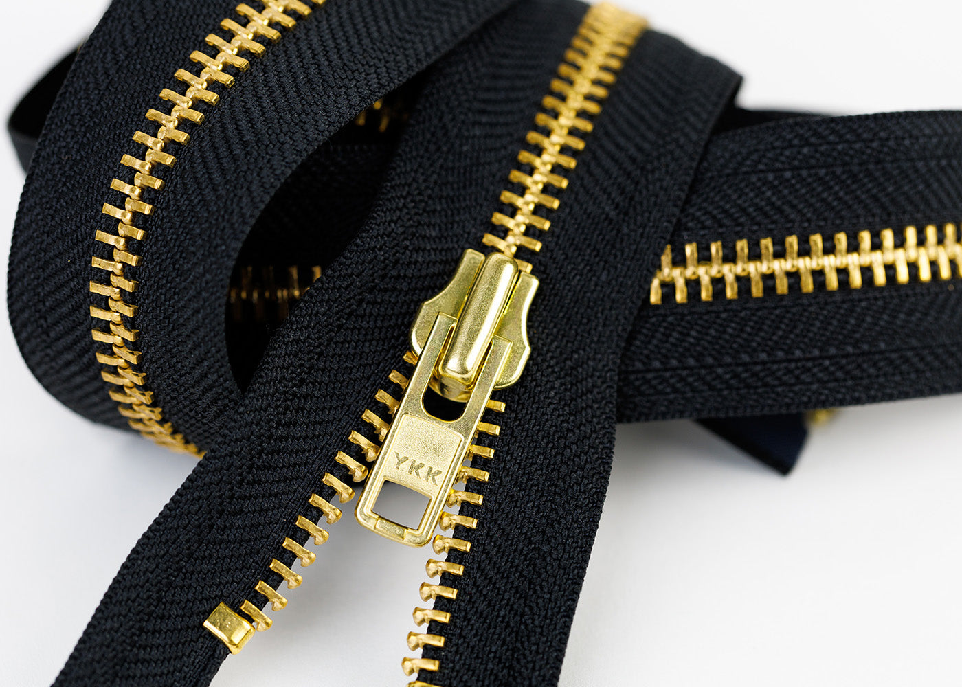YKK #5 Closed Antique-Brass Metal Zipper (4