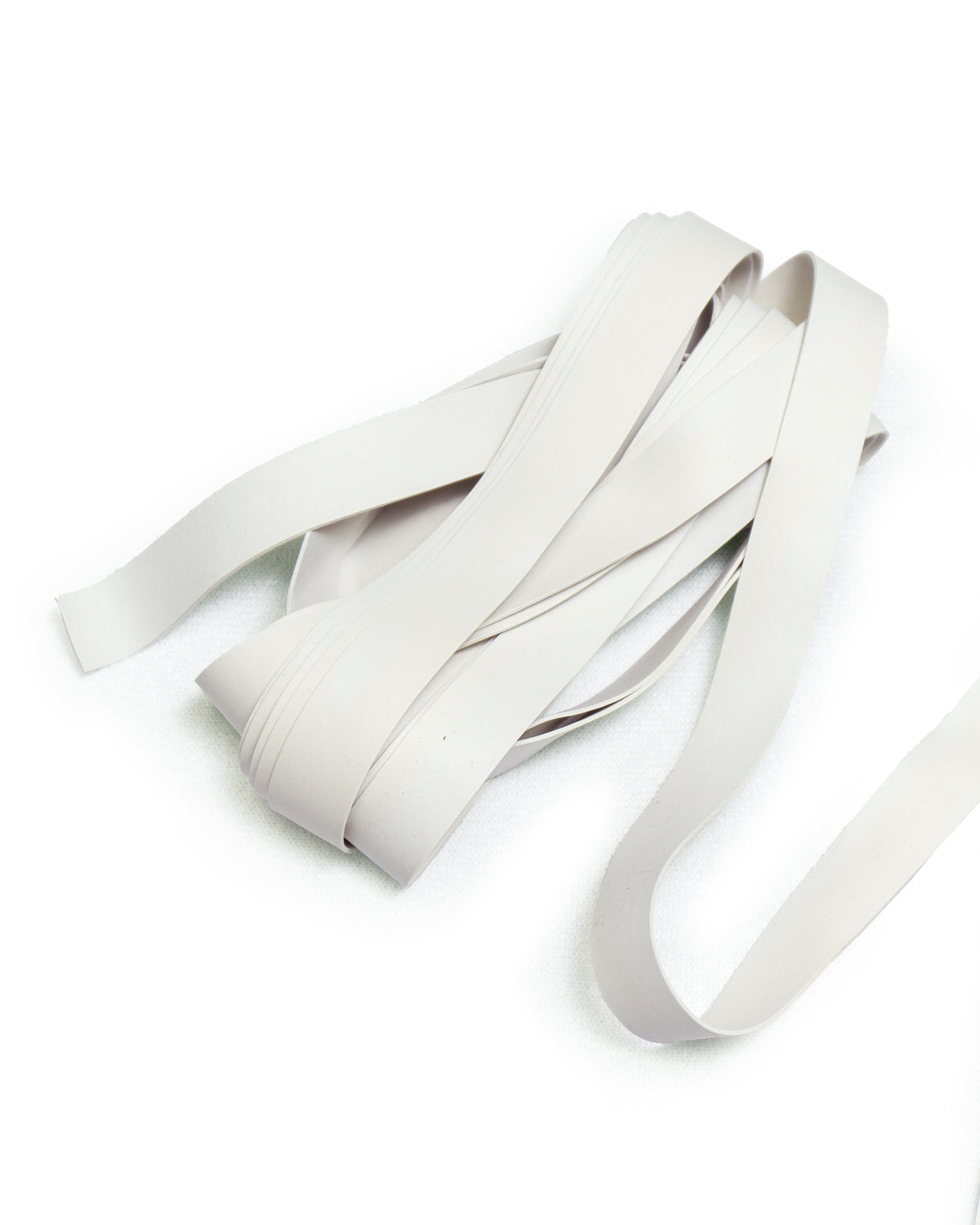 White Rubber Elastic (Size 1/4" ~ 1" | by Yard)