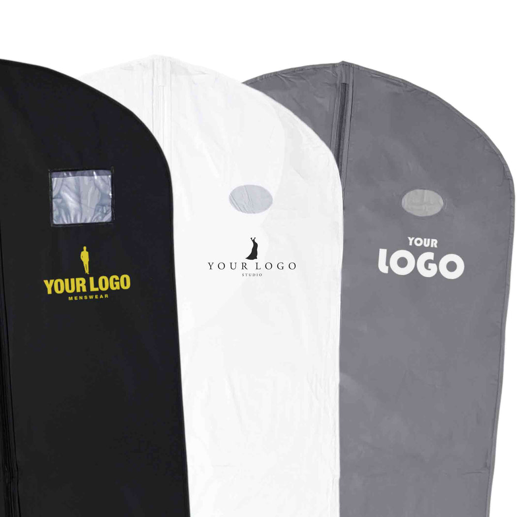 Vinyl Garment Bag 24" x 54" - CUSTOM PRINT - 100 pcs / box