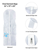 Vinyl Garment Bag - 24" x 72" x 20"