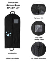 Non-Woven Garment Bag - 24" x 54" x 3"