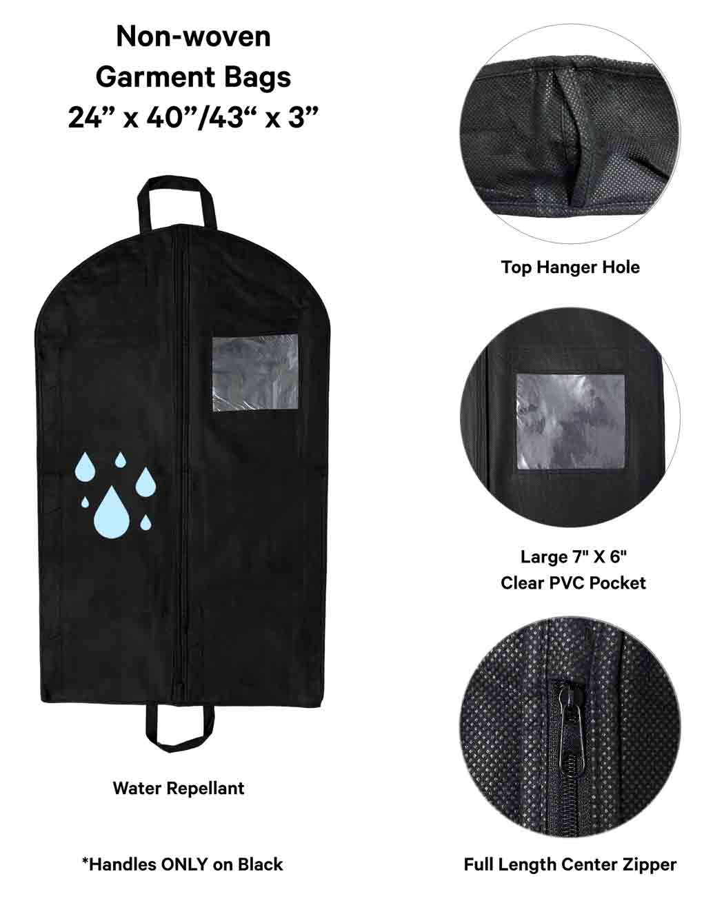 Information related to zippers, thread, and sewing.