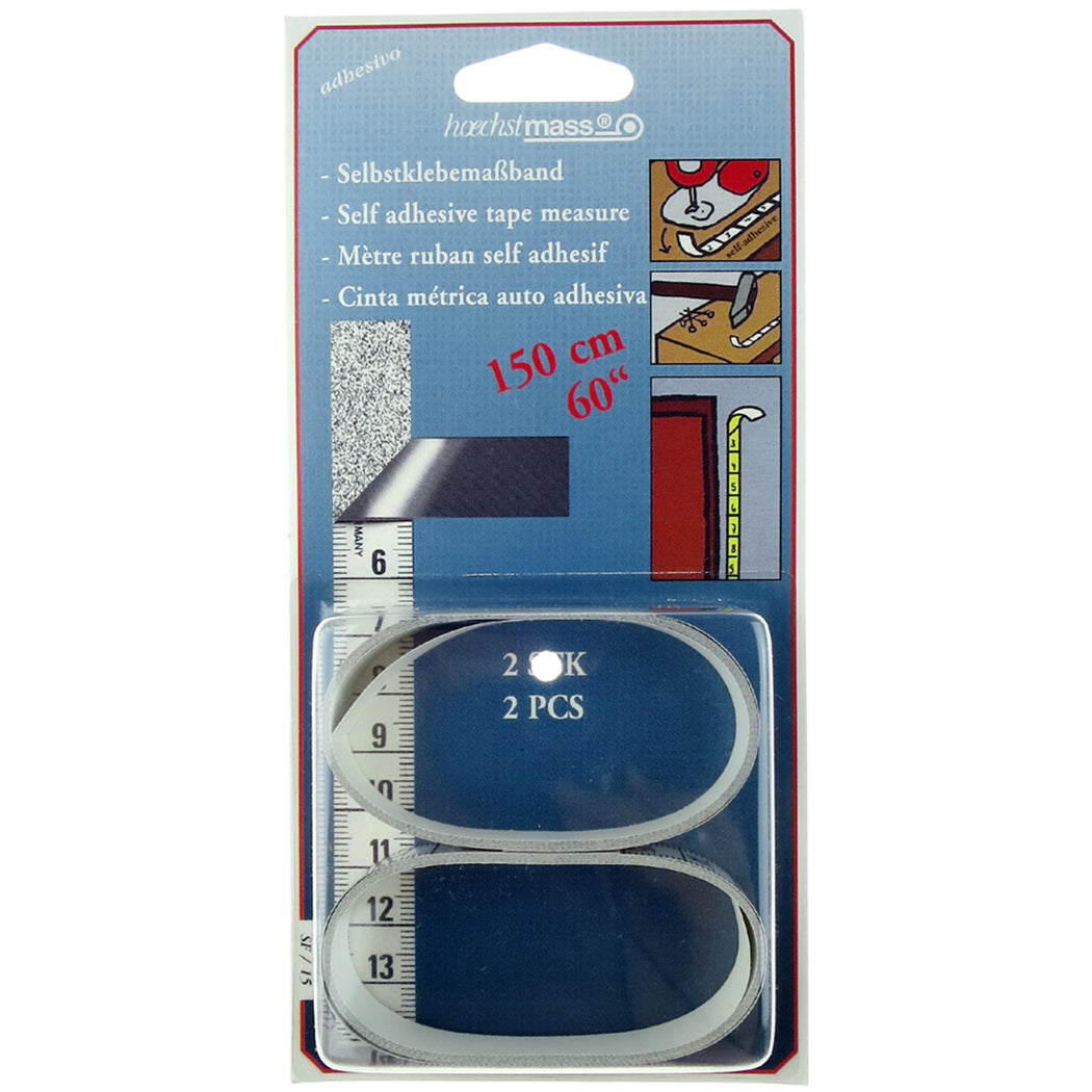 Adhesive Analog Silver Tape Measure 150 cm / 60 in