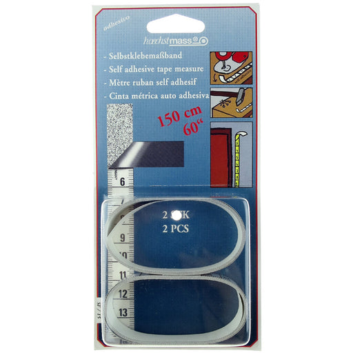 Adhesive Analog Silver Tape Measure 150 cm / 60 in