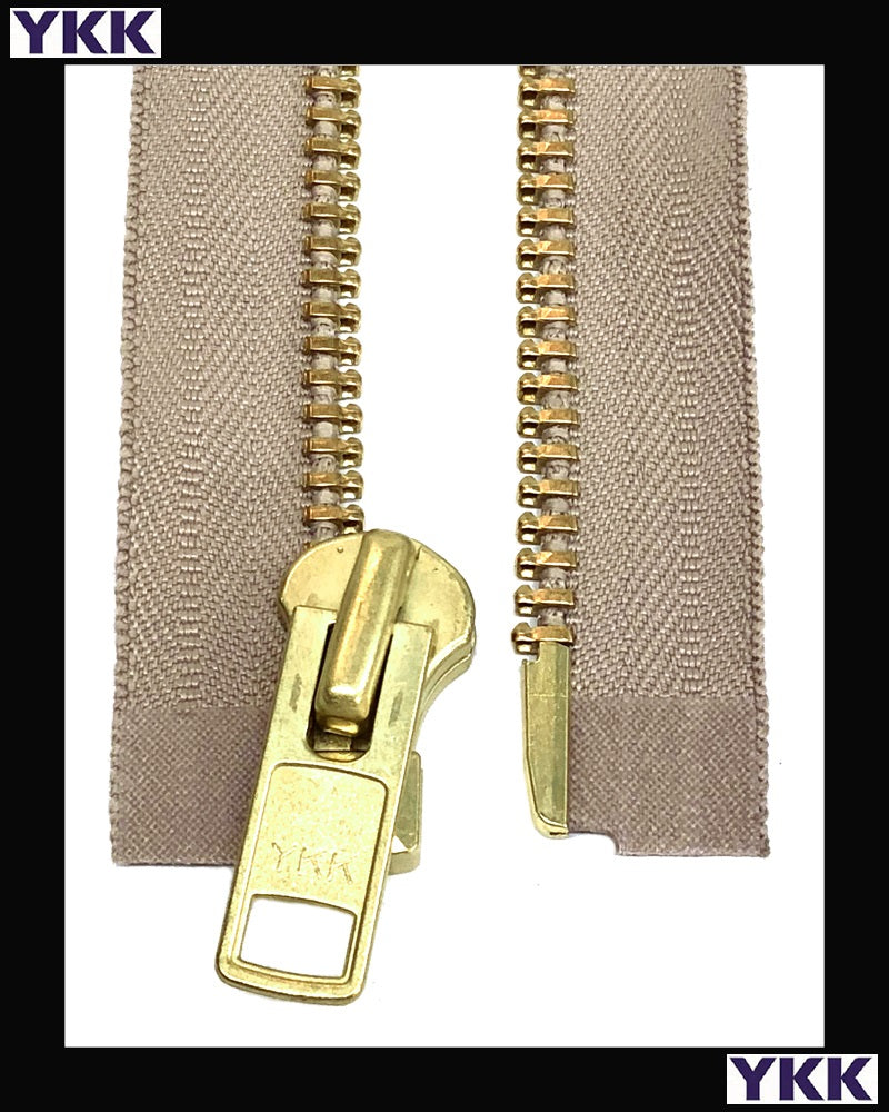 #10 Separating Brass (4"~36") - Zipper and Thread