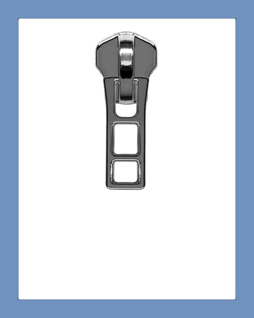 #5 Slider P0387 Gunmetal - Zipper and Thread