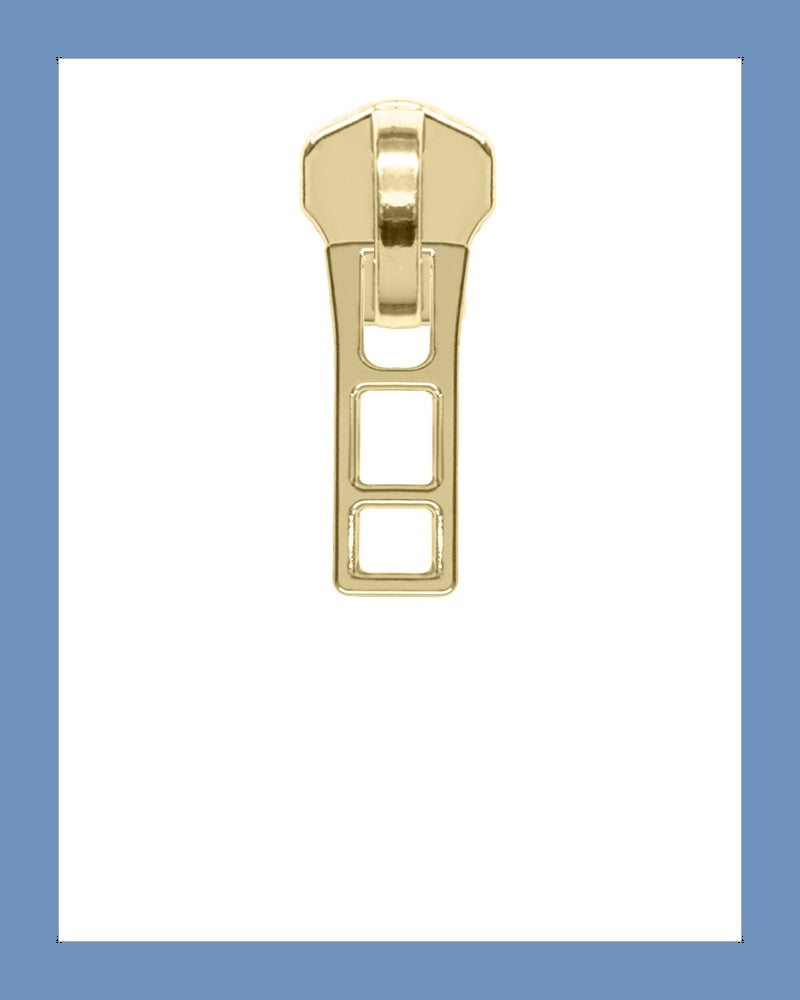 #5 Slider P0387 G. Brass - Zipper and Thread