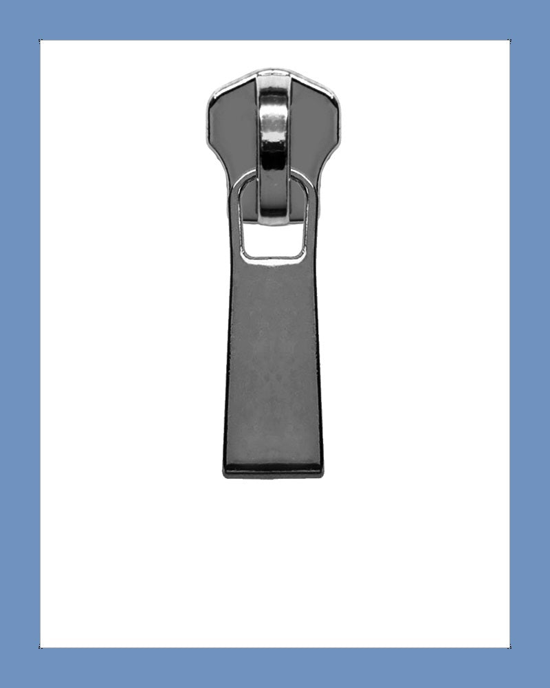 #5 Slider P0392 Gunmetal - Zipper and Thread