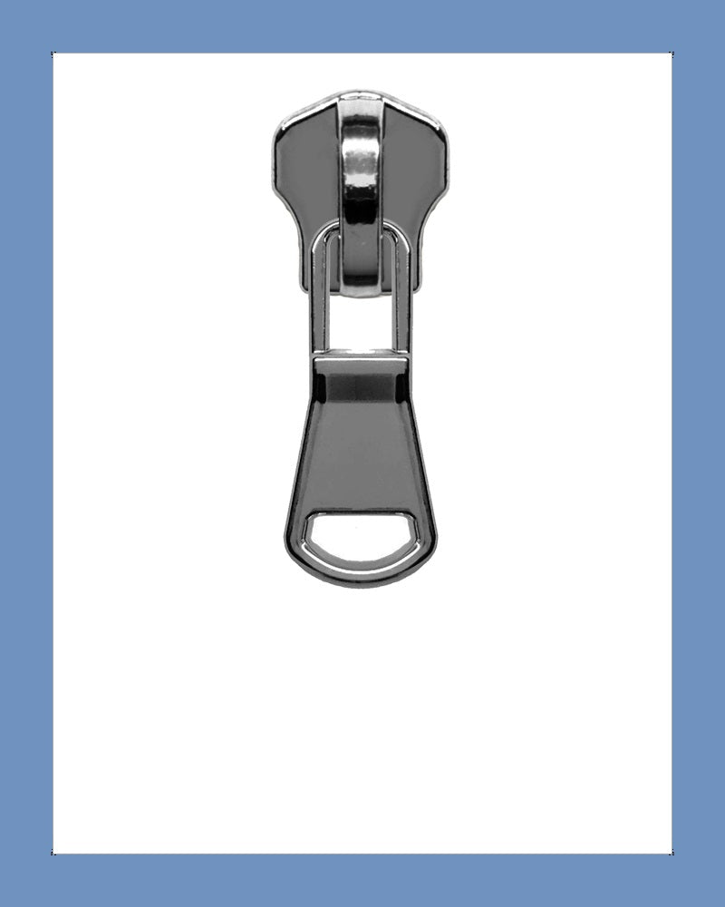 #5 Slider RG01 Gunmetal - Zipper and Thread