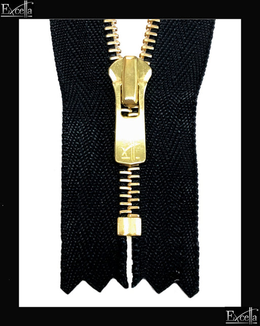 #2 Closed / Golden-Brass (4"~9") - Zipper and Thread