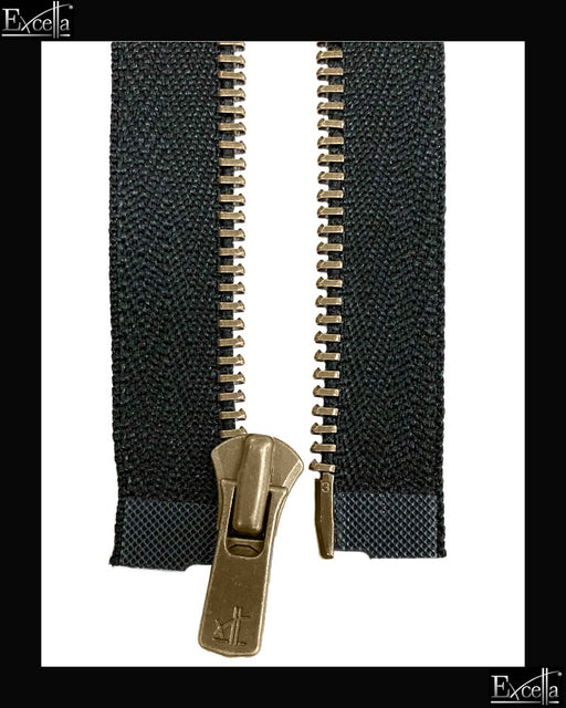 #2 Separating / Antique-Brass (4"~36") - Zipper and Thread