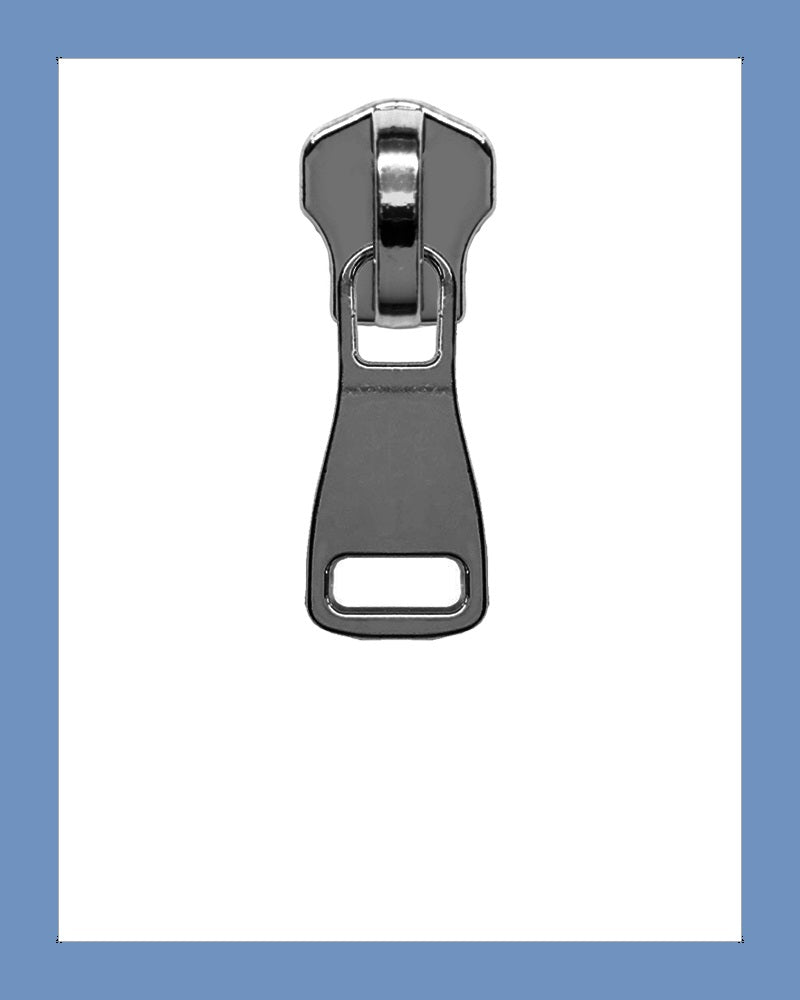 #5 Slider P0401 Gunmetal - Zipper and Thread