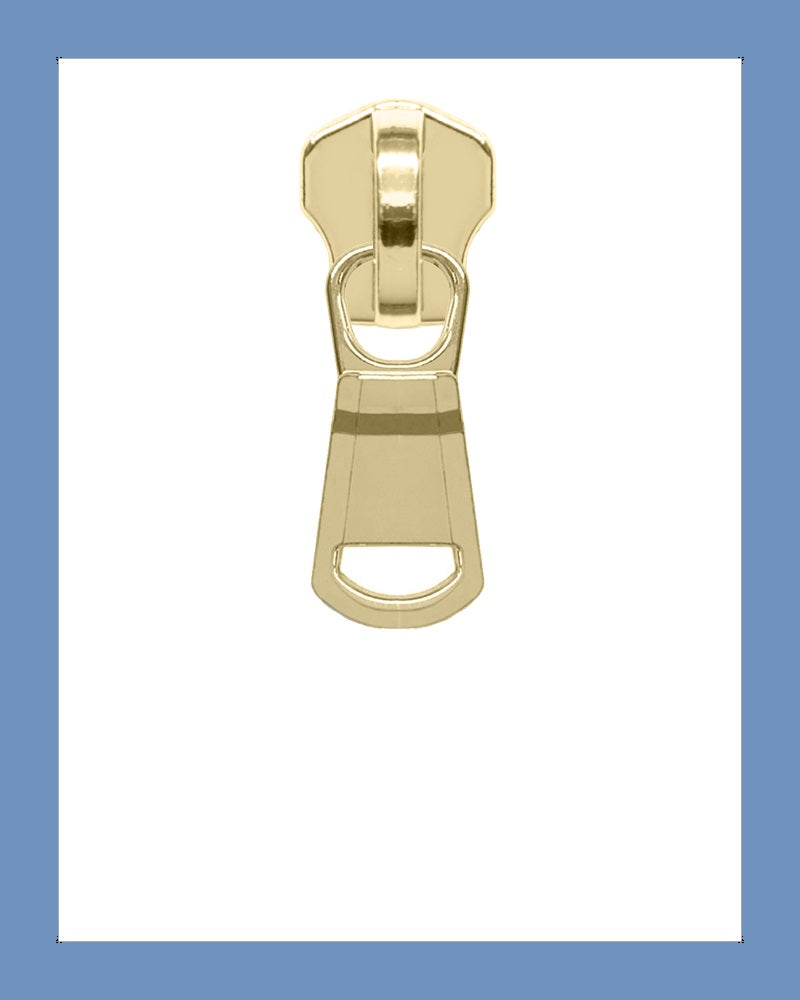 #5 Slider P0389 G. Brass - Zipper and Thread