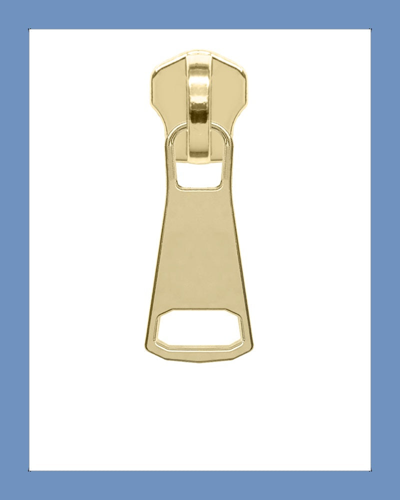 #5 Slider P0386 G. Brass - Zipper and Thread