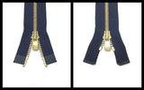 #3 Two-Way / Antique-Silver (4"~36") - Zipper and Thread