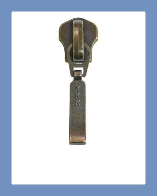 #3 Slider DADR4 Ant. Brass - Zipper and Thread