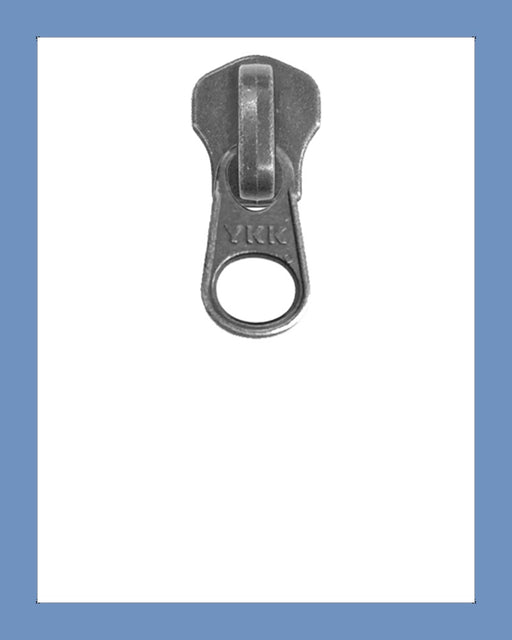 #3 Slider DFW Ant. Silver - Zipper and Thread