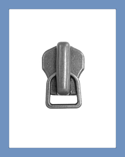 #3 Slider NTR Ant. Silver - Zipper and Thread