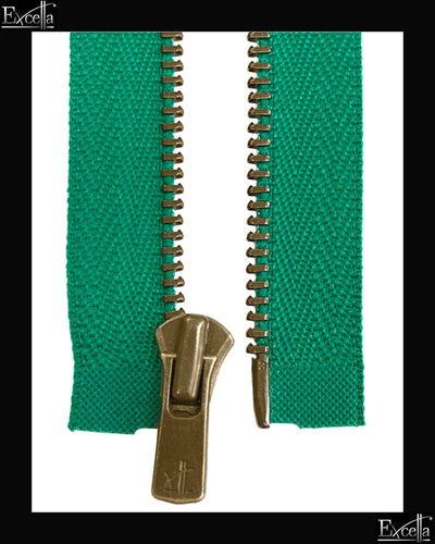 #3 Separating / Antique-Brass (4"~36") - Zipper and Thread