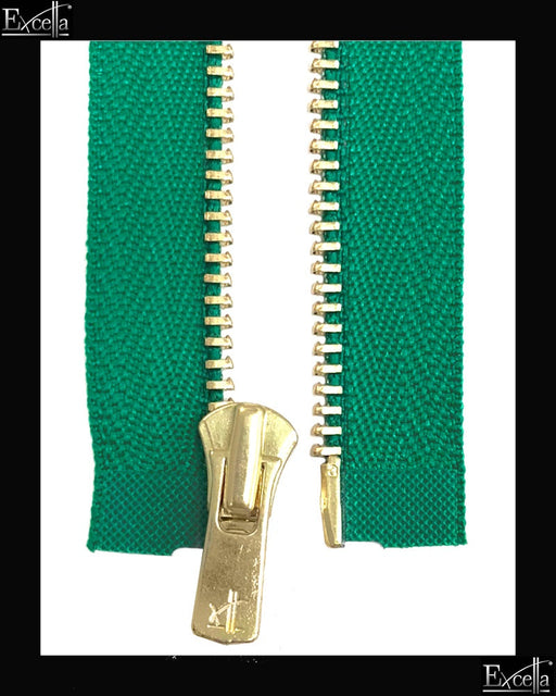 #3 Separating / Golden-Brass (4"~36") - Zipper and Thread