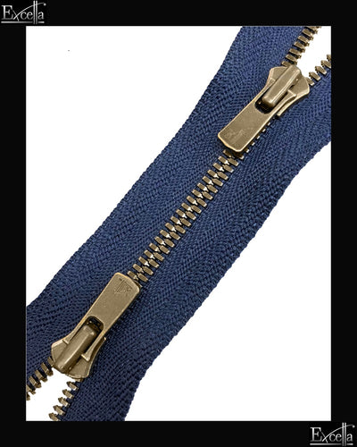 #3 Two-Way / Antique-Brass (4"~36") - Zipper and Thread
