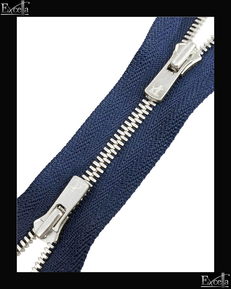 #3 Two-Way / Silver (4"~36") - Zipper and Thread