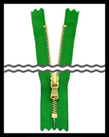 Information related to zippers, thread, and sewing.