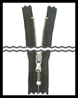 Information related to zippers, thread, and sewing.