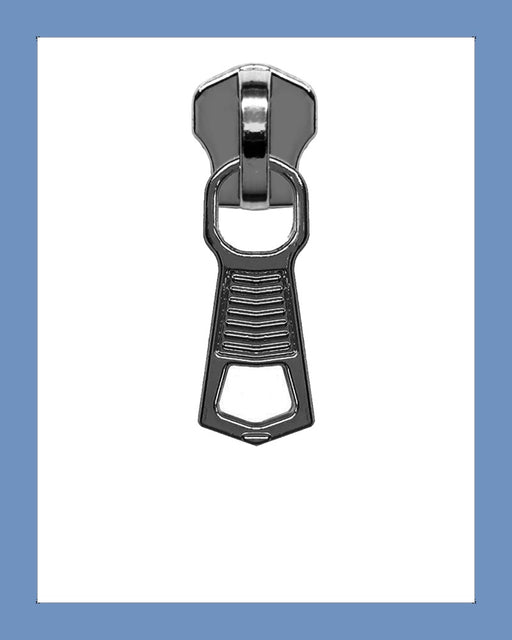 #5 Slider P0395 Gunmetal - Zipper and Thread