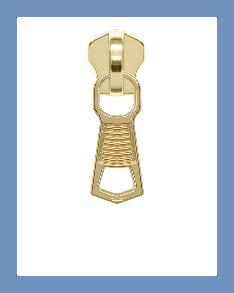#5 Slider P0395 G. Brass - Zipper and Thread