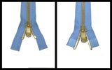 #5 Two-Way / Antique-Brass (4"~36") - Zipper and Thread