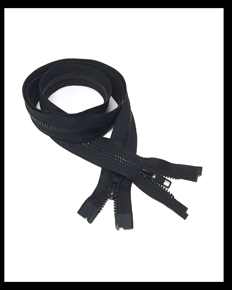 #5 Two-Way Black-Oxidized (4"~36") - Zipper and Thread