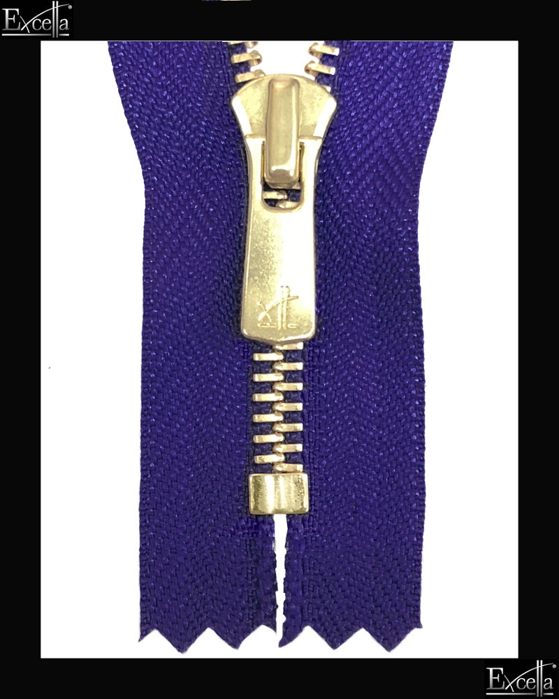 #5 Closed / Golden-Brass (7"~34") - Zipper and Thread