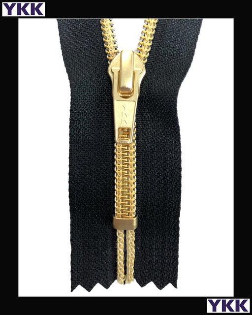 #5 Closed Metallion® (4"~34") Gold - Zipper and Thread