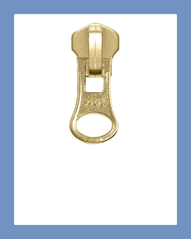 #5 Slider DALH G. Brass - Zipper and Thread