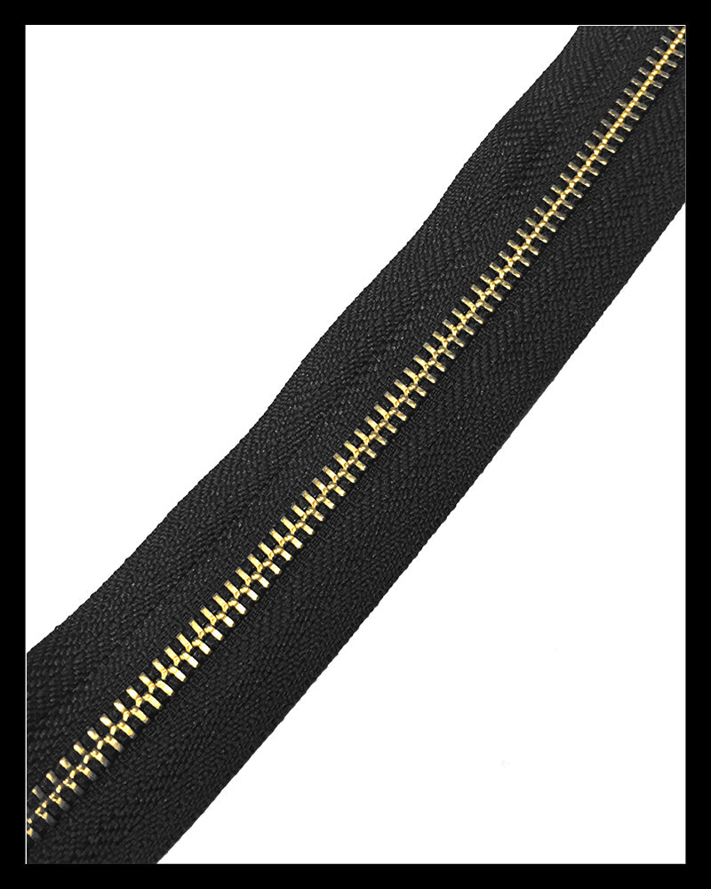 #5 Two-Way Brass (34"~48") - Zipper and Thread