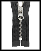 Information related to zippers, thread, and sewing.