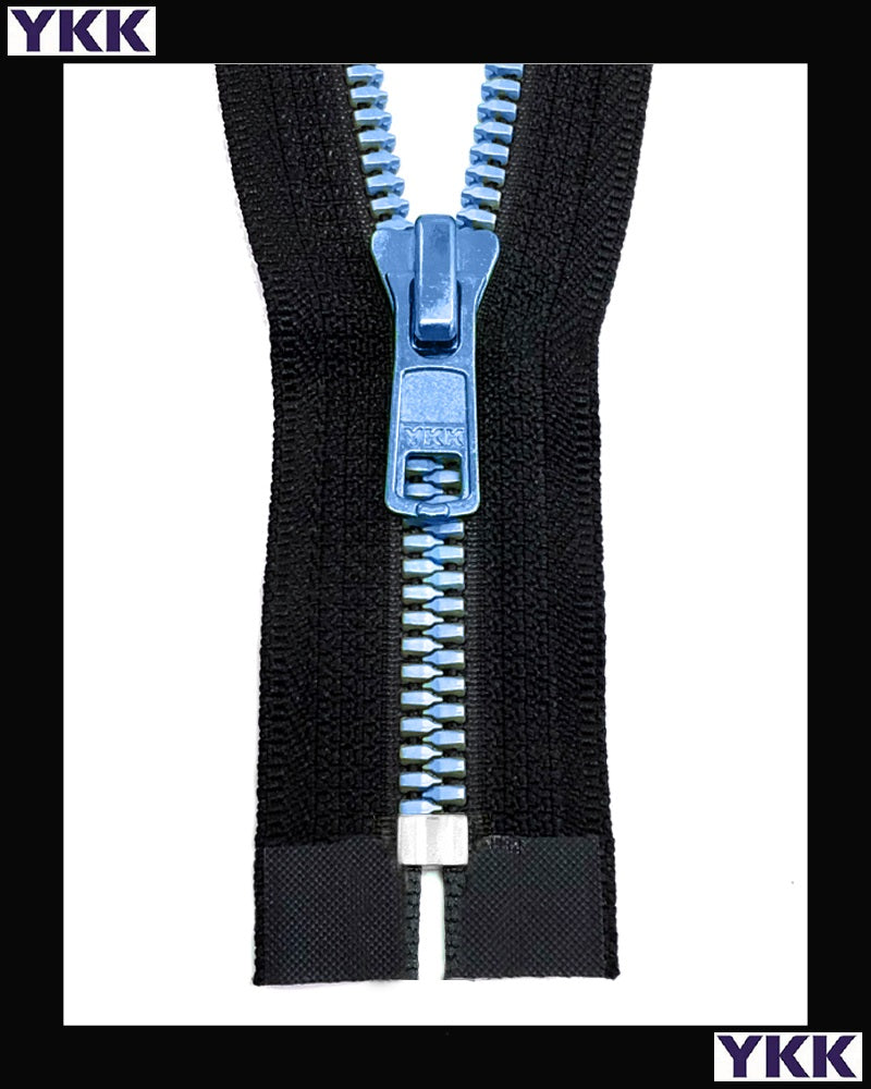 #5 Closed Metaluxe® Blue-9 (4"~34") - Zipper and Thread