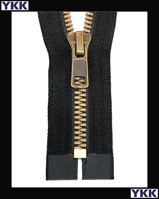Zipper Repair Kit - #8 Heavy Duty YKK Brass Jacket Zipper Sliders