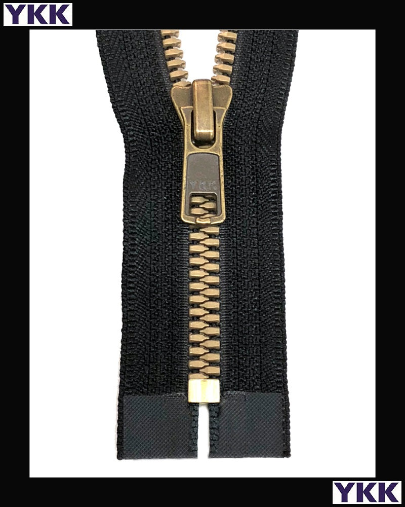 #5 Closed Metaluxe® Brass (4"~34") - Zipper and Thread