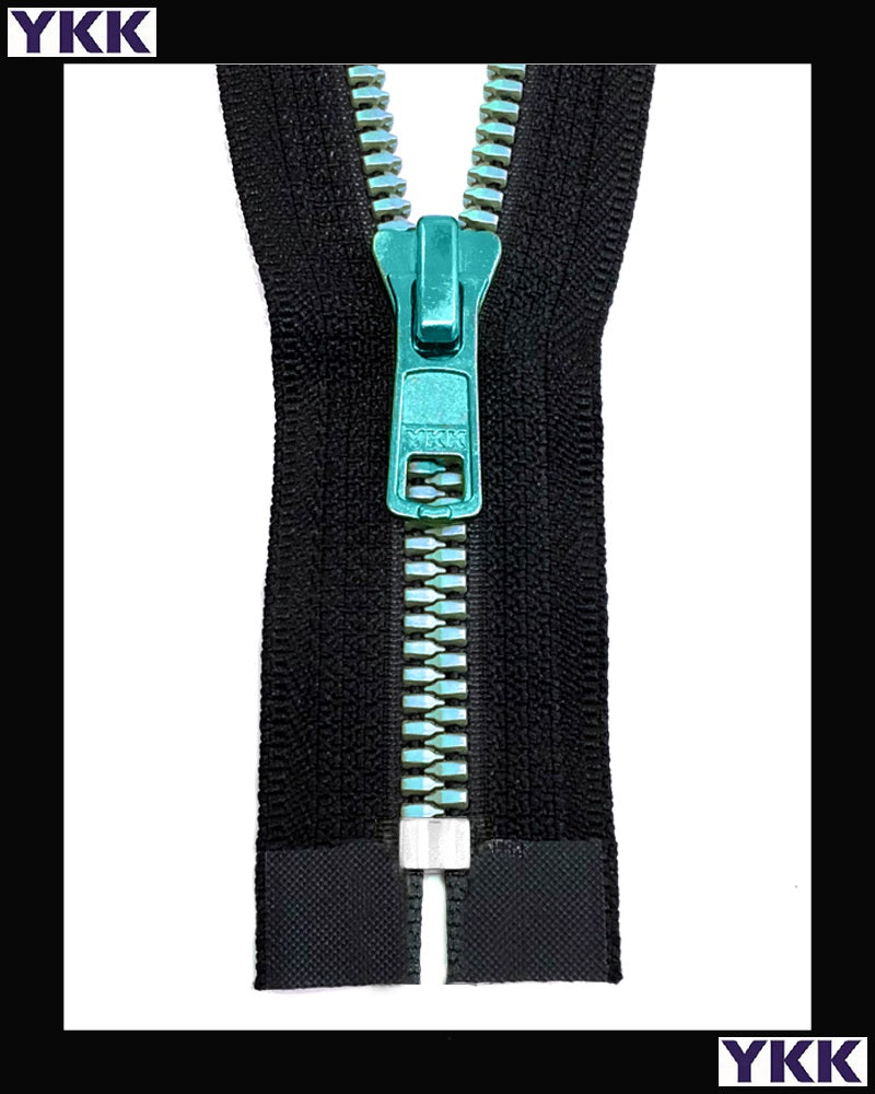 #5 Closed Metaluxe® Emerald-Green (4"~34") - Zipper and Thread