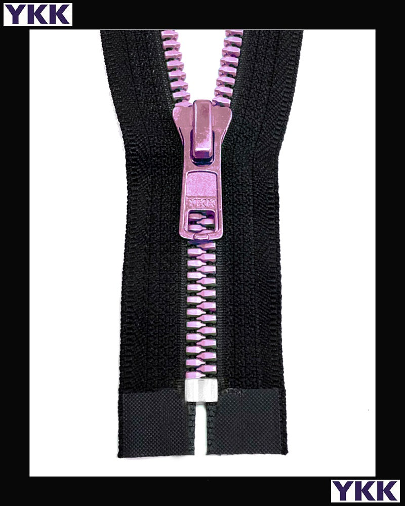 #5 Closed Metaluxe® Pink-2 (4"~34") - Zipper and Thread