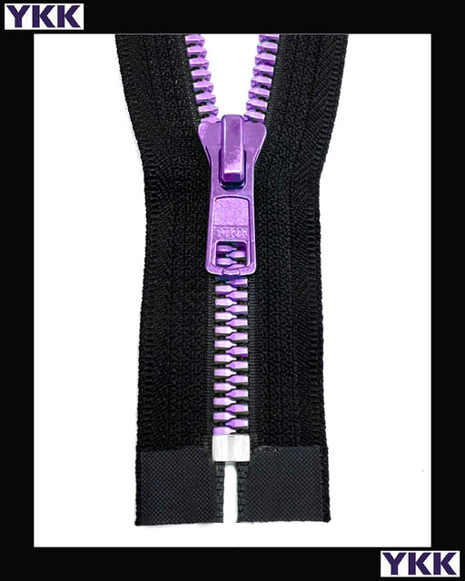 #5 Closed Metaluxe® Violet-4 (4"~34") - Zipper and Thread