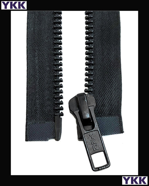 #5 Separating Satin Black-Oxidized (4"~36") - Zipper and Thread