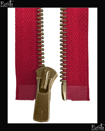 #5 Separating / Antique-Brass (4"~36") - Zipper and Thread