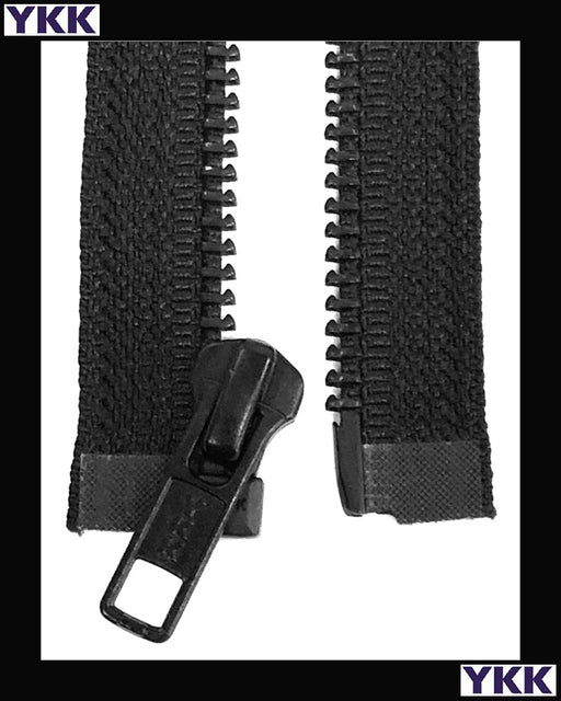 YKK #3 24 Black Oxide Brass Dress Zipper - Black (580)