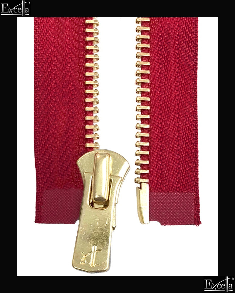 #5 Separating / Golden-Brass (4"~36") - Zipper and Thread
