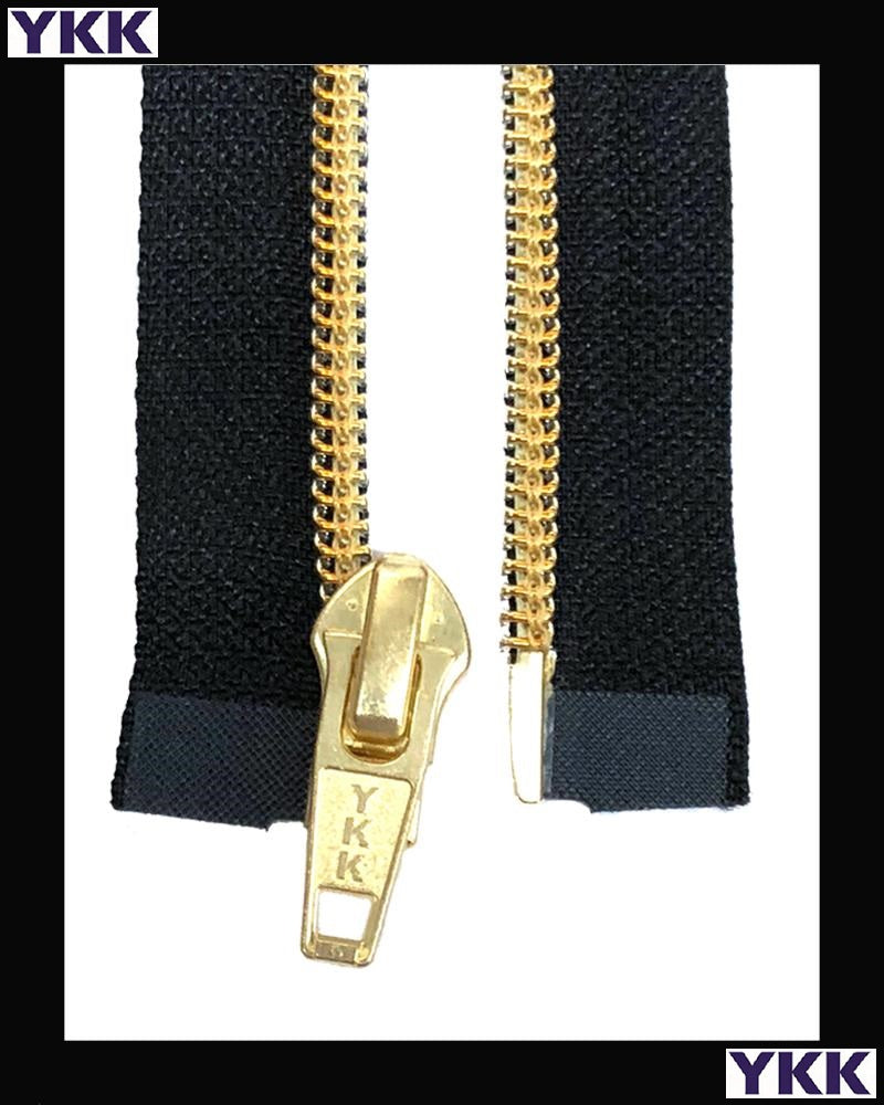 #5 Separating Metallion® (4"~36") Gold - Zipper and Thread