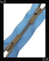 #5 Two-Way / Antique-Brass (4"~36") - Zipper and Thread
