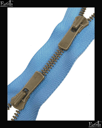 #5 Two-Way / Antique-Brass (4"~36") - Zipper and Thread